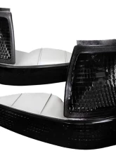 Spec-D Chrome Housing Smoke Lens Corner Parking Turn Signal Lights Ford Ranger 1998-2000                                     - 2LC-RAN98G-RS - Image 4