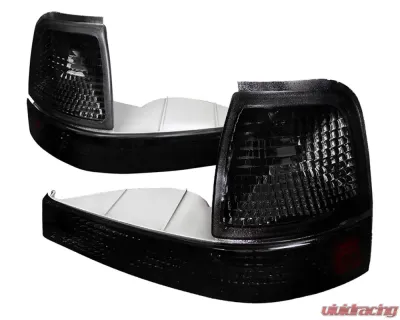 Spec-D Chrome Housing Smoke Lens Corner Parking Turn Signal Lights Ford Ranger 1998-2000 - 2LC-RAN98G-RS