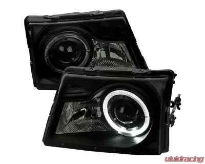Spec-D Halo Projector Headlights (Black Housing/Smoked Lens) Ford Ranger 1998-2000 - LHP-RAN98SM-RS