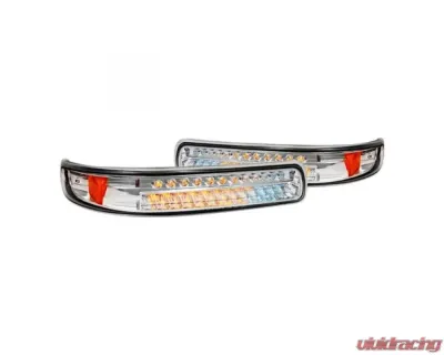 Spec D Chrome LED Turn Signal | Parking Lights Chevy Silverado 1500 | 2500 | 3500 2003-2006 - 2LB-SIV99CLED-KS