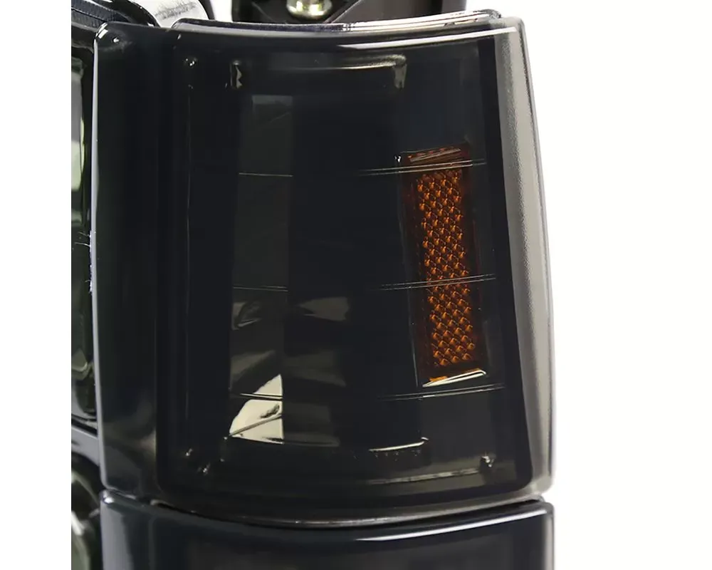 Spec-D Tuning 2LBCLH-GMC94G-SY GMC C10 Sierra ピックアップ クリスタル スモーク ヘッドライト バンパー アンバー コーナー シグナルランプ Spec-D Tuning 2LBCLH-GMC94G-SY GMC C10 Sierra Pickup Crystal Smoke