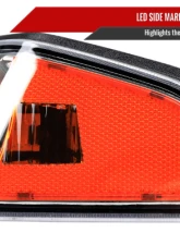 Spec-D Parking Lights Led Sequential Switchback Turn Signal Chrome Housing Clear Lens Chevrolet Colorado 2004-2012                                     - 2LC-COL04CLED-RS - Image 5