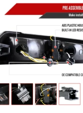 Spec-D Parking Lights Led Sequential Switchback Turn Signal Chrome Housing Clear Lens Chevrolet Colorado 2004-2012                                     - 2LC-COL04CLED-RS - Image 7