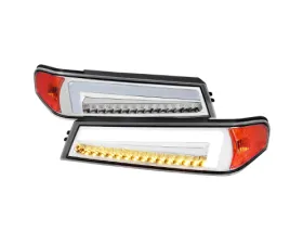 Spec-D Parking Lights Led Sequential Switchback Turn Signal Chrome Housing Clear Lens Chevrolet Colorado 2004-2012