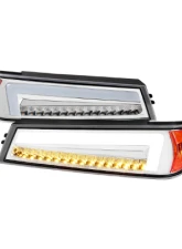 Spec-D Parking Lights Led Sequential Switchback Turn Signal Chrome Housing Clear Lens Chevrolet Colorado 2004-2012                                     - 2LC-COL04CLED-RS - Image 11