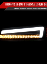 Spec-D Parking Lights Led Sequential Switchback Turn Signal Matte Black Housing Clear Lens Chevrolet Colorado 2004-2012                                     - 2LC-COL04JMLED-RS - Image 2