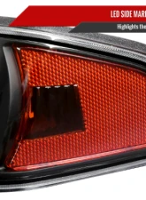 Spec-D Parking Lights Led Sequential Switchback Turn Signal Matte Black Housing Clear Lens Chevrolet Colorado 2004-2012                                     - 2LC-COL04JMLED-RS - Image 5