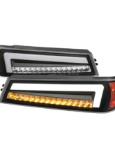 Spec-D Parking Lights Led Sequential Switchback Turn Signal Matte Black Housing Clear Lens Chevrolet Colorado 2004-2012                                     - 2LC-COL04JMLED-RS - Image 11
