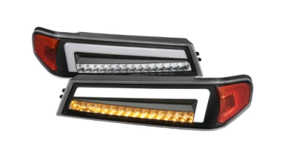 Spec-D Full LED Bumper Corner Signal Lights (Matte Black Housing/Clear Lens) Chevrolet | GMC | Isuzu 2004-2012                                     - 2LC-COL04JMLED-RS - Image 11