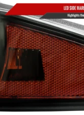 Spec-D Full LED Bumper Corner Signal Lights (Matte Black Housing/Smoked Lens) Chevrolet | GMC | Isuzu 2004-2012                                     - 2LC-COL04SMLED-RS - Image 5