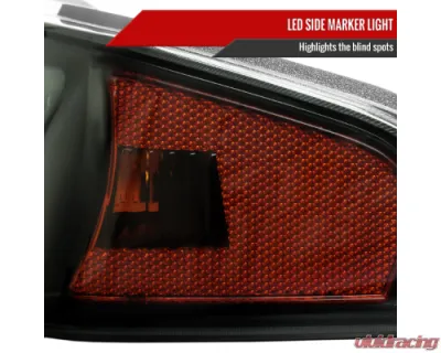 Spec-D Full LED Bumper Corner Signal Lights (Matte Black Housing/Smoked Lens) Chevrolet | GMC | Isuzu 2004-2012 - 2LC-COL04SMLED-RS