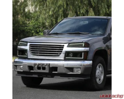 Spec-D Full LED Bumper Corner Signal Lights (Matte Black Housing/Smoked Lens) Chevrolet | GMC | Isuzu 2004-2012 - 2LC-COL04SMLED-RS