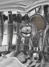 Spec-D Combo Chrome Housing Headlight with Corner Light Ford Mustang 1994-1998                                     - 2LCLH-MST94-RS - Image 2
