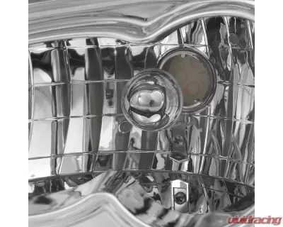 Spec-D Combo Chrome Housing Headlight with Corner Light Ford Mustang 1994-1998 - 2LCLH-MST94-RS