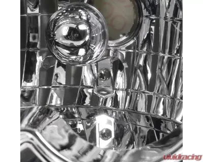 Spec-D Combo Chrome Housing Headlight with Corner Light Ford Mustang 1994-1998 - 2LCLH-MST94-RS