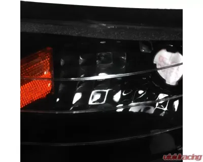 Spec-D Combo Black Housing Headlight with Corner Light Ford Mustang 1994-1998 - 2LCLH-MST94JM-RS