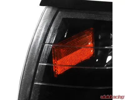 Spec-D Combo Black Housing Headlight with Corner Light Ford Mustang 1994-1998 - 2LCLH-MST94JM-RS