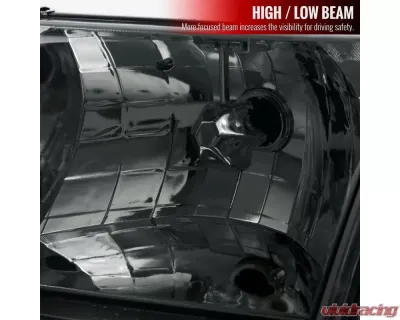 Spec-D Smoke Euro Headlight with Corner Ford Crown Victoria 1998-2011 - 2LCLH-VIC98G-EU