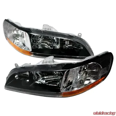 Spec-D Crystal Housing Headlights Black Honda Accord 1998-2002 - 2LH-ACD98JM-KS