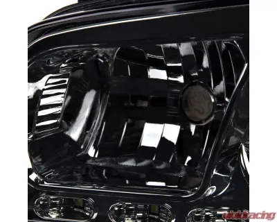 Spec-D 1 Piece Headlights - Smoke Dodge Charger 2005-2010 - 2LH-CHG051PCG-RS