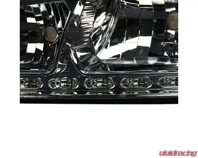 Spec-D 1 Piece Headlights - Smoke Dodge Charger 2005-2010 - 2LH-CHG051PCG-RS