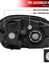 Spec-D Smoked Euro Headlights Chevrolet Cobalt 2005-2010                                     - 2LH-COB05G-RS - Image 7