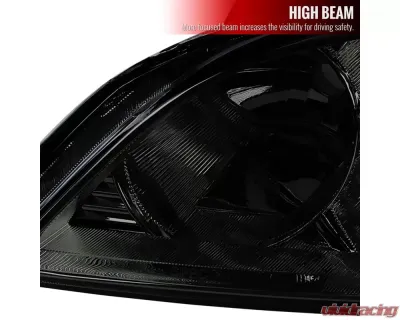 Spec-D  Housing Headlights Smoke Honda Civic 2004-2005 - 2LH-CV04G-RS