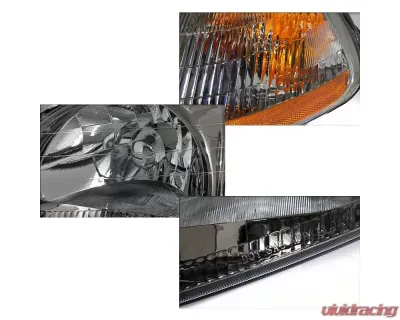 Spec-D Crystal Housing Headlights Smoke Honda Civic 1996-1998 - 2LH-CV96G-V2-RS
