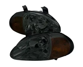 Spec-D Euro Headlights Smoke Lens Honda Del Sol 1993-1997