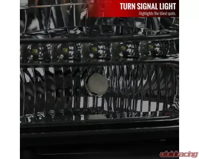 Spec-D Crystal Headlights w/ SMD LED Light Strip (Chrome Housing/Smoked Lens) Ford F-Series | Excursion 2005-2007 - 2LH-F25005G-RS