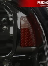 Spec-D Crystal Headlights w/ SMD LED Light Strip (Chrome Housing/Smoked Lens) Ford F-Series | Excursion 2005-2007                                     - 2LH-F25005G-RS - Image 6