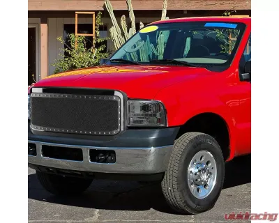 Spec-D Crystal Headlights w/ SMD LED Light Strip (Chrome Housing/Smoked Lens) Ford F-Series | Excursion 2005-2007 - 2LH-F25005G-RS