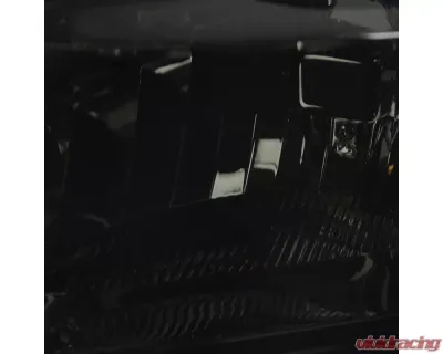 Spec-D Factory Style Headlights w/ Amber Reflectors (Chrome Housing/Smoked Lens) Ford F-Series 2008-2010 - 2LH-F25008G-RS