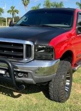 Spec-D 1 Piece Smoke Euro Headlights Ford F250 1999-2004                                     - 2LH-F250991PCG-ABM - Image 10