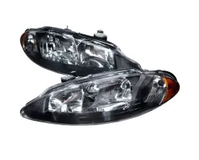 Spec-D Crystal Housing Headlights Black Dodge Intrepid 1998-2004