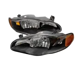 Spec-D Crystal Housing Headlights Black Chevrolet Monte 2000-2005