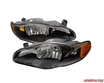 Spec-D Crystal Housing Headlights Black Chevrolet Monte 2000-2005 - 2LH-MONT00JM-KS