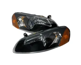 Spec-D Crystal Housing Headlights Black Chrysler Sebring 2001-2003