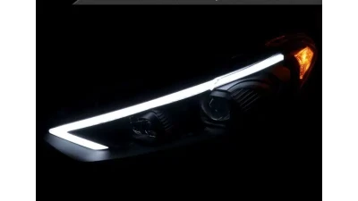 Spec-D Switchback Sequential Turn Signal Projector Headlights (Chrome Housing/Clear Lens)  Ford Fusion 2013-2016                                     - 2LHP-FUS13-SQ-TM - Image 3