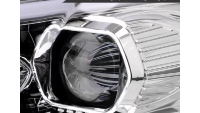 Spec-D Switchback Sequential Turn Signal Projector Headlights (Chrome Housing/Clear Lens)  Ford Fusion 2013-2016                                     - 2LHP-FUS13-SQ-TM - Image 4