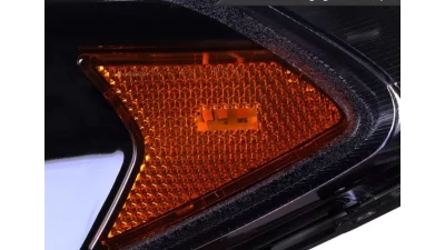 Spec-D Switchback Sequential Turn Signal Projector Headlights (Glossy Black Housing/Smoked Lens)  Ford Fusion 2013-2016                                     - 2LHP-FUS13G-SQ-TM - Image 7