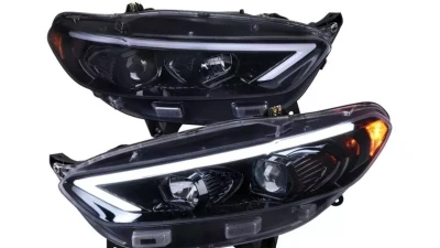 Spec-D Switchback Sequential Turn Signal Projector Headlights (Glossy Black Housing/Smoked Lens)  Ford Fusion 2013-2016                                     - 2LHP-FUS13G-SQ-TM - Image 11