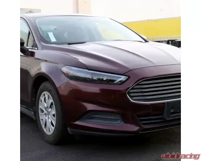 Spec-D Matte Black Housing Clear Lens Switchback Sequential Turn Signal Projector Headlights Ford Fusion 2013-2016 - 2LHP-FUS13JM-SQ-TM