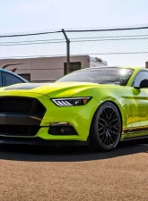 Spec-D Jet Black Housing Clear Lens HID-Type LED Sequential Turn Signal Projector Headlights Ford Mustang 2015-2017                                     - 2LHP-MST15BK-SQ-TM - Image 10
