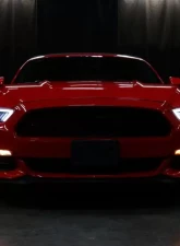 Spec-D Matte Black Housing Clear Lens HID-Type LED Sequential Turn Signal Projector Headlights Ford Mustang 2015-2017                                     - 2LHP-MST15JM-SQ-TM - Image 12