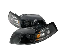 Spec-D Halo Projector Headlights Black Ford Mustang 1999-2004