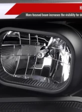 Spec-D Switchback LED C-Bar Projector Headlights (Matte Black Housing/Clear Lens) Toyota Tacoma 2016-2023                                     - 2LHP-TAC16JM-TM - Image 4