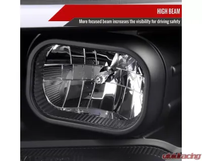 Spec-D Switchback LED C-Bar Projector Headlights (Matte Black Housing/Clear Lens) Toyota Tacoma 2016-2023 - 2LHP-TAC16JM-TM