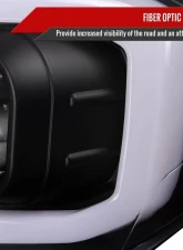 Spec-D Switchback LED C-Bar Projector Headlights (Matte Black Housing/Clear Lens) Toyota Tacoma 2016-2023                                     - 2LHP-TAC16JM-TM - Image 5