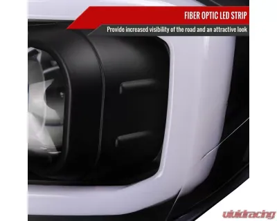 Spec-D Switchback LED C-Bar Projector Headlights (Matte Black Housing/Clear Lens) Toyota Tacoma 2016-2023 - 2LHP-TAC16JM-TM